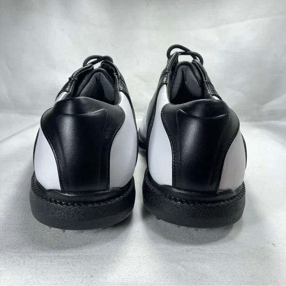 FootJoy SuperLites 58088 White Black Leather Low Golf Shoes Men's Sz 9.5